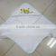 Customer logo applique soft cotton terry baby hooded towel