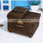 Home used cheap new design wooden rice bin with wheel