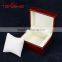 Wine red wood jewelry packaging box