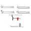 Plastic pegboard stop lock security hook lock