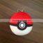 Factory Pokemon go stuffed hanging ball drop plush pokemon go ball pendant pokemon go ball key chain Pokemon go plush ball toys