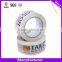 logo printed packaging tape/customized logo printed tape/white printed tape