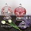 Glass candy Jar Crystal Glass Jar with Glass Lid