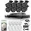 Zmodo QR code scan two-way audio 1080P IP Camera 8CH NVR sPoe System