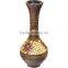 Handmade black rattan flower vase home deco vase