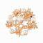 Wholesale Gold Plated Snowflake Pearl Flower Girls Brooch Pin