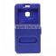 Wholesale window flip case for huawei P9,leather case for huawei P9
