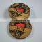 customized silk-screen printed cork placemat and coaster