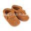 Wholesale Handmade Genuine Leather Soft Sole Baby Shoes Moccasins