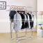 Foldable Double Rail Adjustable Hanging Garment Rack