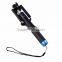 new products 2016 factory mini selfie stick mini monopod with cable