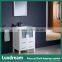 White matte freestanding bathroom cabinet with cupc ceramic basin