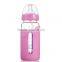 babies product highborosilicate glass baby bottle with sleeve