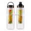 700ML BPA Free fruit infuser water bottle/ hygienic plastic sports water bottle