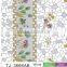 TJ-3666 Transparent emboossed tablecloth with golden & silver