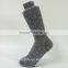 Wholesale winter crew 100% bulky acrylic custom knit socks with soft hand feeling