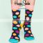 Custom Different Style Colorful Dotted Socks,Mens crew socks,happy dotted dress socks