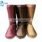 OEM Lady indoor outdoor winter warm plush PU boots