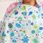 Soft Cotton Pockets for Burp Rags and Storage while Breast Feeding Comfortable and Breathable Breastfeeding privacy apron