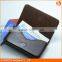 Fashion leather business credit card holder for women and men