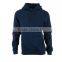 blue brushed fleece pull over hoodie