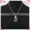 Custom logo necklaces Skeleton Hand pendant, imitate silver chain new model necklace