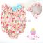 2016Direct Manufacturer Kids Summer Wear Sleeveless Seaside Bella Romper ,Baby Girls Floral Jumpsuit, Boutique Outfits For Girls