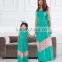 2016 Children Clothing Wholesale Mommy And Me Maxi Dress, Latest Girls And Mommy Summer Dress Sleeveless Outfits