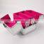Portable Silver Vanity Container Make up Beauty Aluminum Cosmetic Case