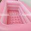 Yiwu price pink New deep design inflatable phthlate free pvc swimming pool with custom logo printed for promotion