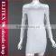 Wholesale fashion stock grey off shoulder sexy ladies one piece dress latest party dress