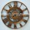 15 Inch Wall Decorative Plastic Copper Effect Clock