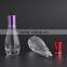 12ml empty bowling shaped stainless steel roller clear glass roll on deodorant bottle for perfume packaging