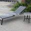 Leisure outdoor plastic-wood sun lounger