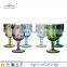 wholesale purple cheap bubble glass goblet for gift