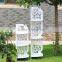 New Material, waterproof WPC white baroque shelf corner shelf