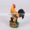 Decorative new year rooster resin rooster figurine
