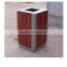 Arlau outdoor wpc park garbage can wood