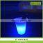 Hot selling waterproof cordless plastic bar,night club,hotel use LED light ice bucket