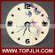 6 inch couple lovers clock sublimation printing MDF wall clock