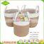 Customized set 3 foldable collapsible laundry or toy fabric storage basket