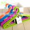 colorful plastic clothes hanger/pp cloth hanger