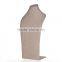 Linen jewelry display stand for necklace