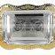 Gold Stainless Steel decorative tray for wedding