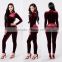 Custom Made Jumpsuit Plus Size Long Sleeve Skinny Leg Zipper Back Skin Tight Wine Red Bodycon Velvet Jumpsuit For Women