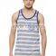 Mens slub striped in bulk vests with pocket wholesale