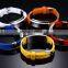 Colorful silicone stainless steel bracelets diy custom logo charms silicone bangle for promotion products