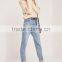 Plain White Ladies Sweater Knitwear Pullover Drop Shoulder Ladder Shoulder Distressed Crop Jumper Women