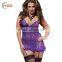 HSZ-7007 Transparent night dress backless lingerie sexy with Lace garter nighty erotic for girls honeymoon images