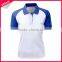 Women Slim Fit Sport Blank Blue And White 100 Polyester Microfiber Polo Shirt